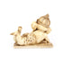 Cultured Marble Ganesha Reclining Position Statue